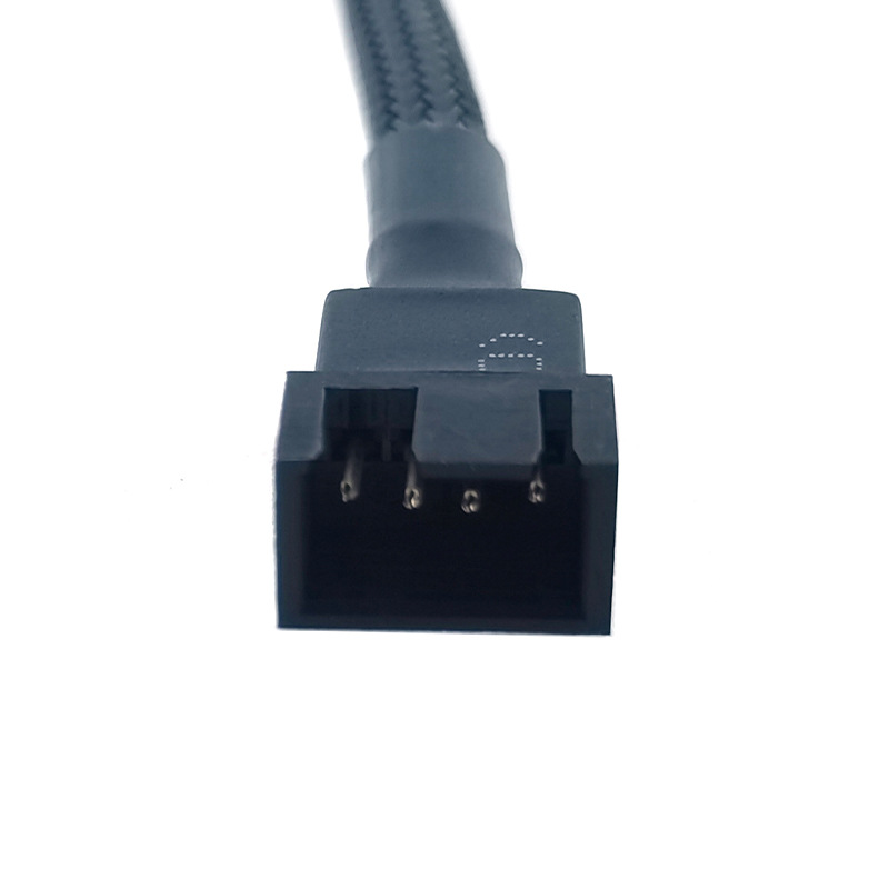 Computer Adapter Cable Cpu Fan Cable 4Pin Motherboard Fan Extension Cable Radiator Pwm Temperature Control Cable Package Nylon Mesh