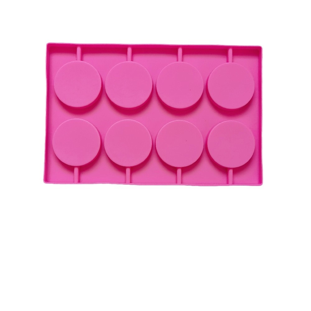 8-piece Lollipop 416 Chocolate Silicone Mold Candy Pudding Dessert Mold Cake Decoration Baking Utensils