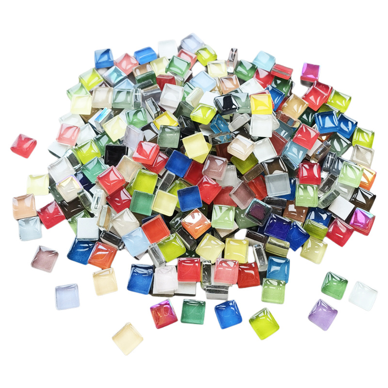 200g Mosaic DIY Small Bag Crystal Glass Patch Material Handmade Family Kindergarten Kidsren Creative Loose Particles