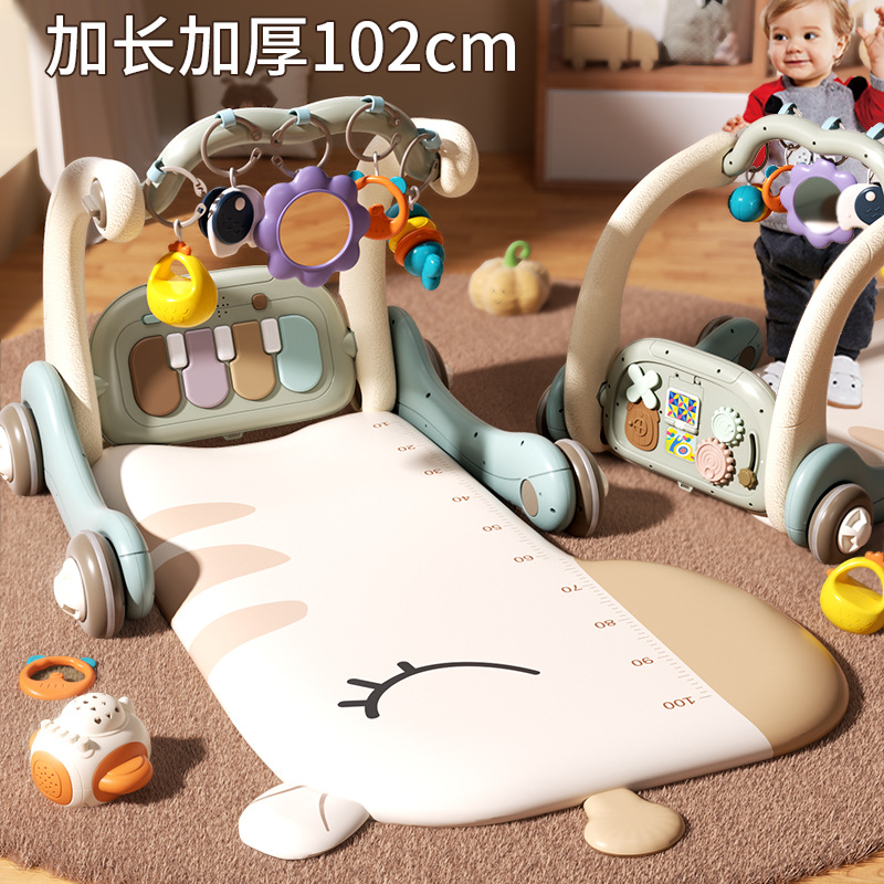 Многофункциональный педальный пианино для младенцев, фитнес-рамка для детей от 0 до 1 года, музыкальные игрушки для раннего обучения