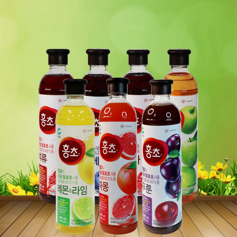 12 bottles South Korea clean garden pomegranate red vinegar drink concentrated fruit vinegar blueberry juice red vinegar fermented vinegar drink 900ml