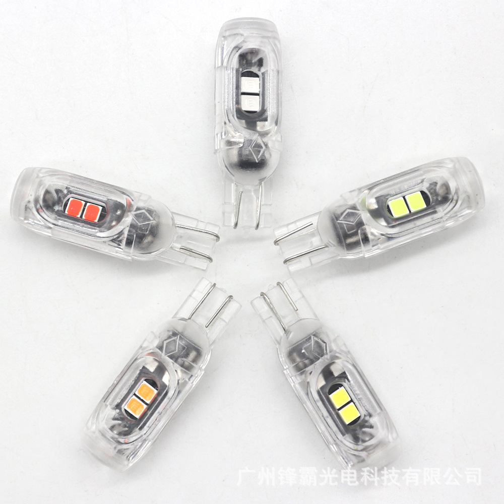 Flash license plate lamp T10 2835 5smd car LED highlight 5W5 infinite decoding car bulb indicator light