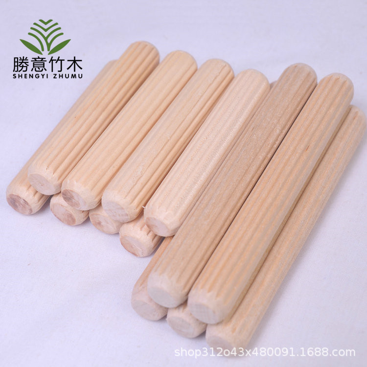 m6m8m10m12 wood sawing wood Tenon he Wood eucalyptus wood tip Cork connector furniture accessories three-in-one wood tip