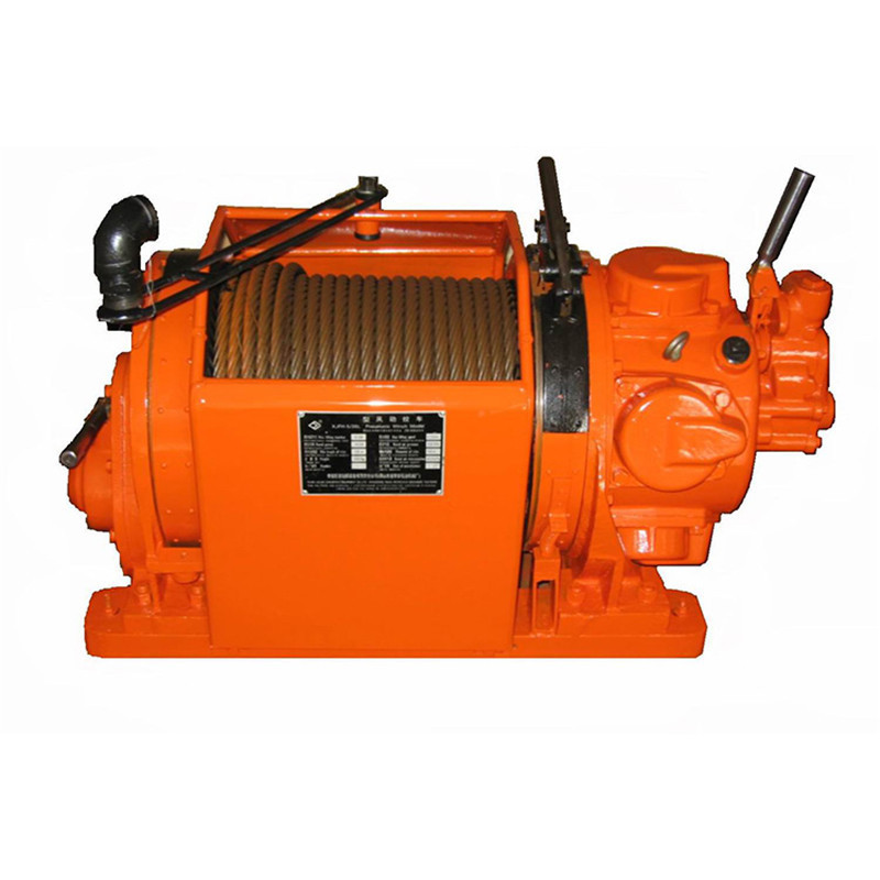 Infinitely Adjustable Speed Mining Pneumatic Winch, Spot Medium and Heavy Intelligent 2-Ton Single Drum Hand-Operated Pneumatic Winch
