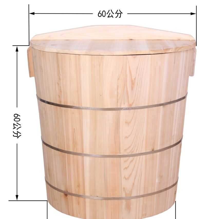 Steamer Wooden Barrel for Rice, Cedar Wood Steamer, Traditional Large and Small Steamer Wooden Barrels for Commercial and Home Use