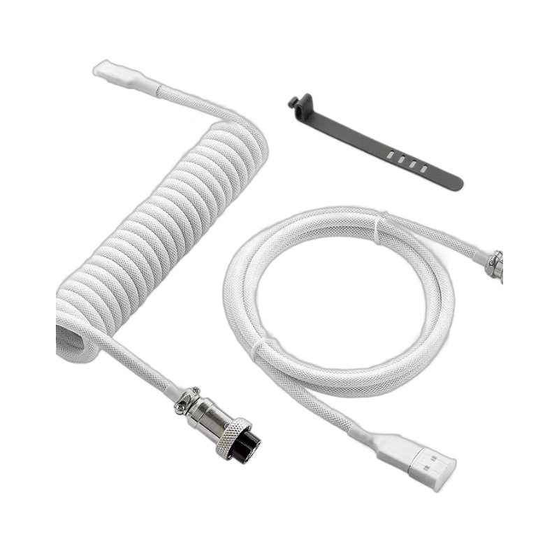 Factory Direct Sales mechanical keyboard Aviation plug cable keyboard cable game cable USB cable data cable spring cable customized cable