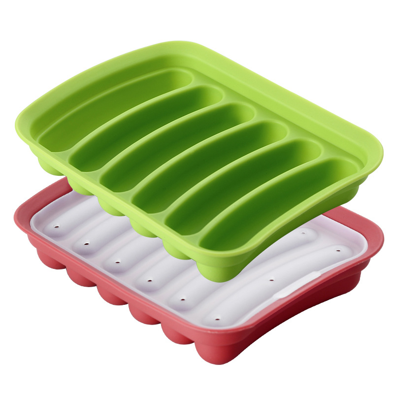 Food Grade Silicone Sausage Mold Baby's Homemade Children's Steamed Sausage Baby's Household Supplementary Food Mold Ham Sausage