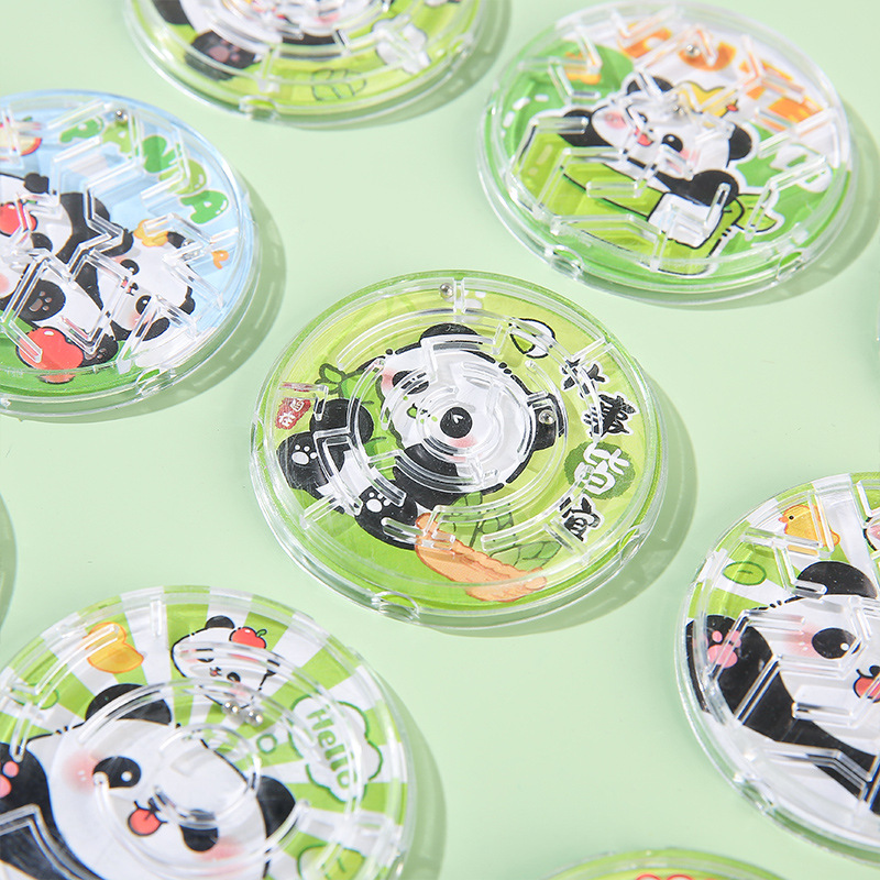 Children's Toys Mini Balance Panda Maze Small Special-Shaped Ball Maze Balance Ball Kindergarten Small Gift