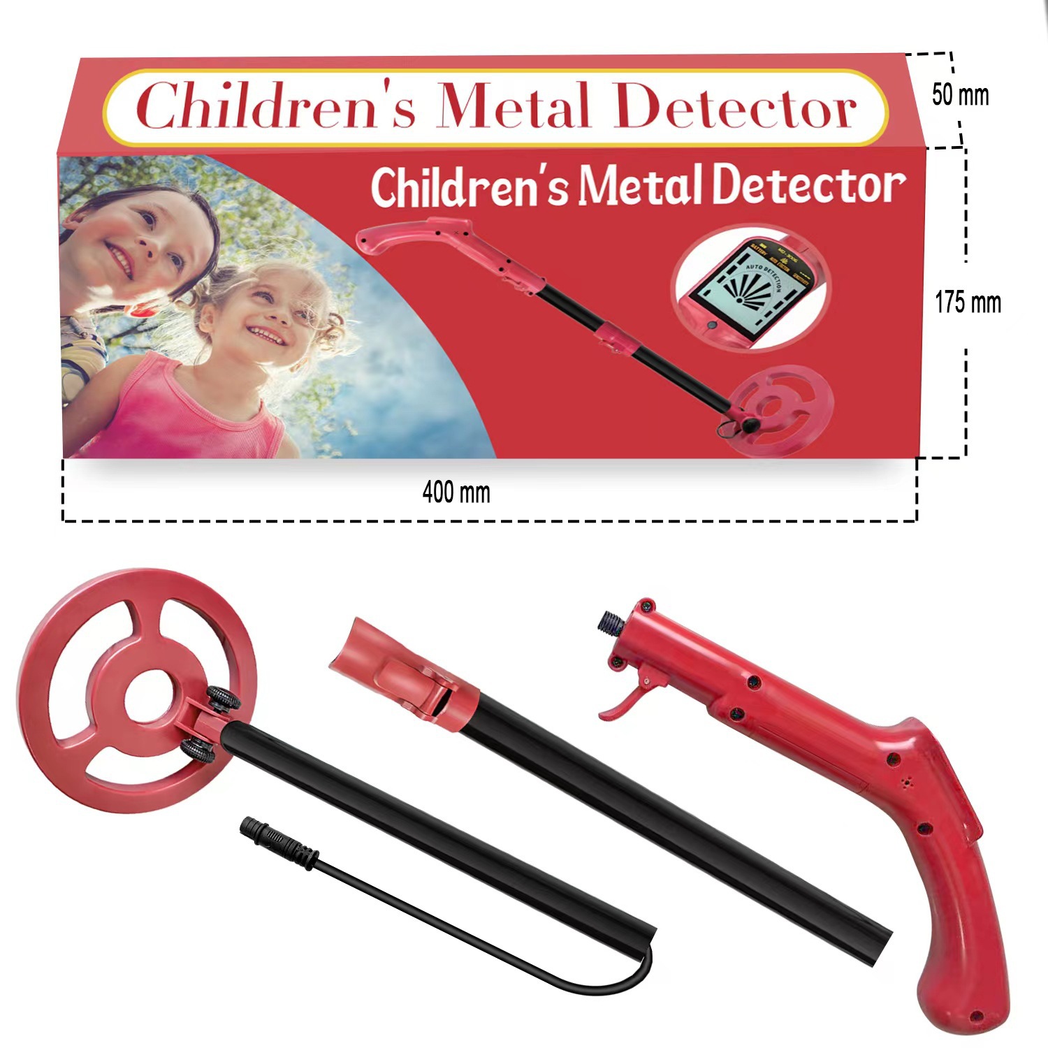 Factory Direct Supply Foreign Trade Small Package Metal Detector Outdoor Treasure Hunting Toy Children's Science Detector New Product