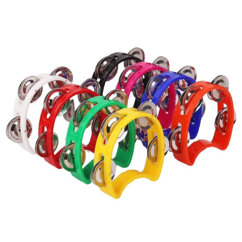 Four-Bell Circle Orff Percussion Instrument Stage Performance Props Infant Early Education Teaching Aids Colorfulful Four-Bell Circle