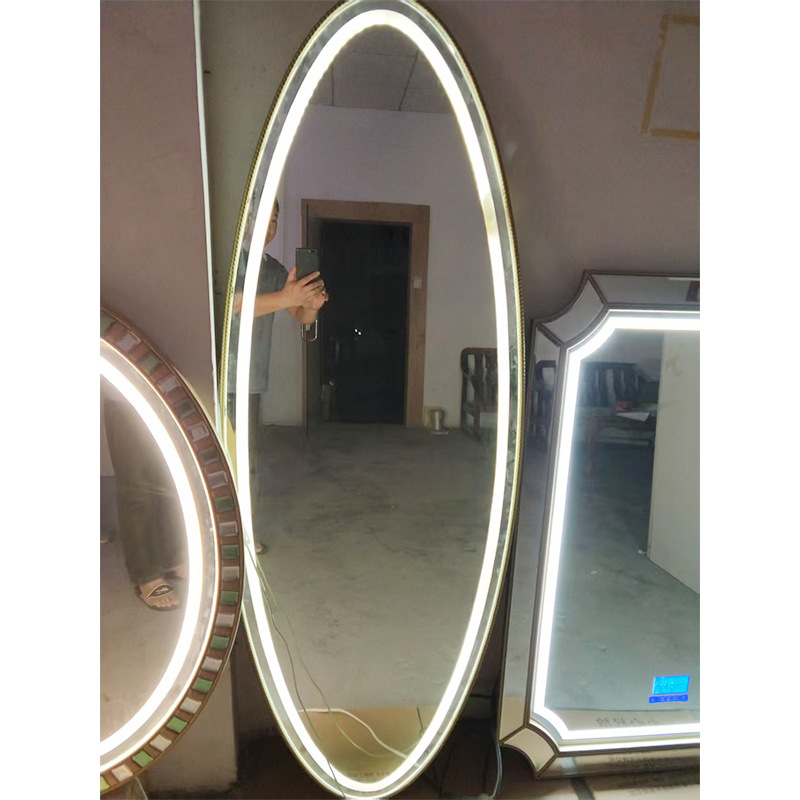 Led Bathroom Glass Lens Bathroom Mirror Smart Tempered Glass Light Mirror Touch Screen Smart Mirror Cosmetic Mirror
