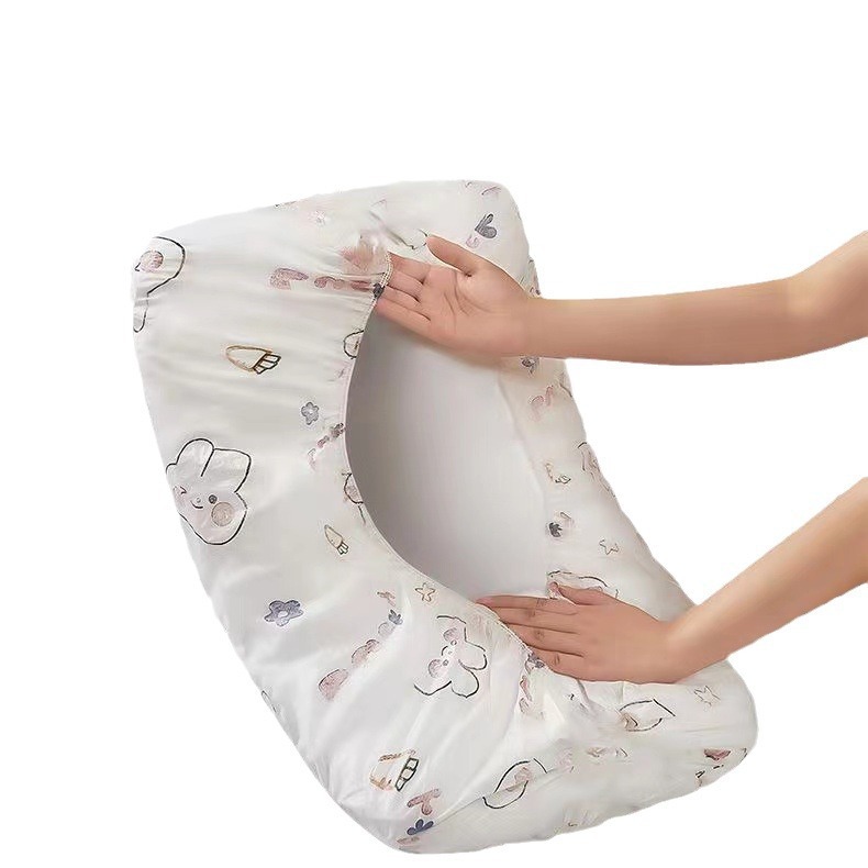 Disposable Rubber Band Pillow Case Travel Pillow Towel Pillow Case Thickened Dirty Cover Suitable for Dust Removal Protection Household Appliance Dust Cover