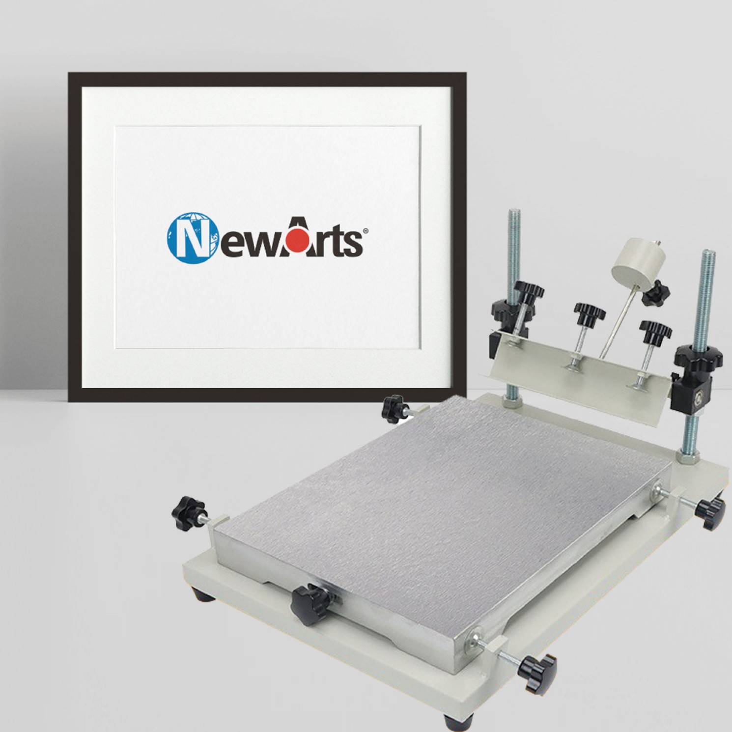 Factory direct screen manual solder paste ink SMT printing machine table flat surface precision hand printing table source