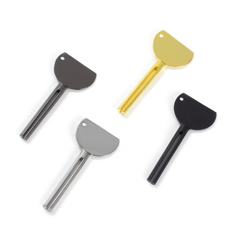 Zinc Alloy Electroplated Toothpaste Squeezer Manual Metal Cosmetic Paste Squeezer Beauty Salon Dye Paste Pigment