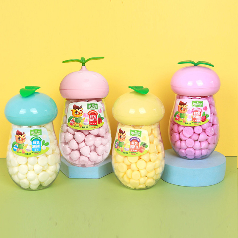 Lang Xiaobei Soluble Beans Double-Layer Soluble Beans Yogurt Fruit Small Milk Beans Soluble Beans Kidsren's Snacks Snacks