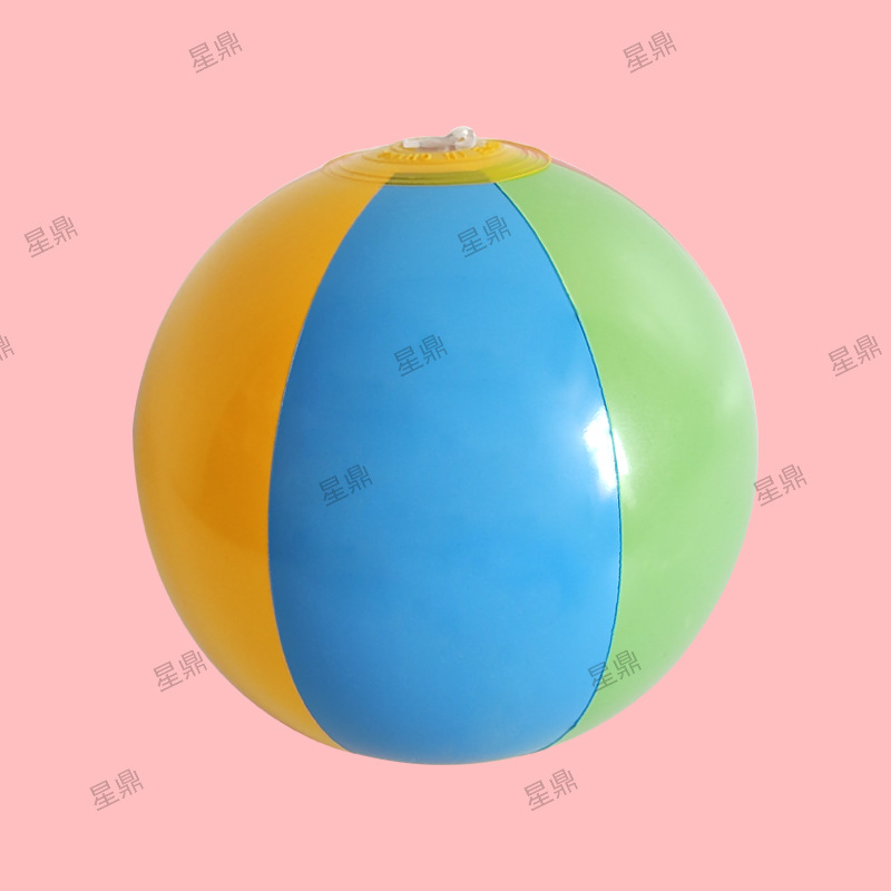 Cross-Border Spot Amazon Inflatable Six-Color Ball Children's Water Toy Ball Advertising Ball Colorful Ball Mini Beach Ball
