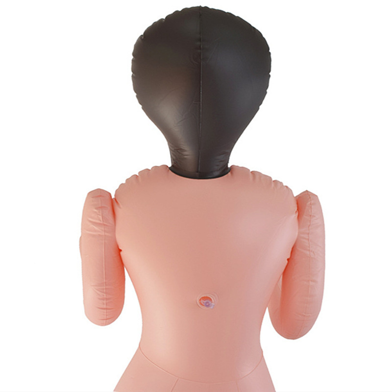 Adult Painted Skin Inflatable Doll Men's Inflatable Gun Rack Silicone Pillow Thickened Leather Adult Masturbator Airplane Cup