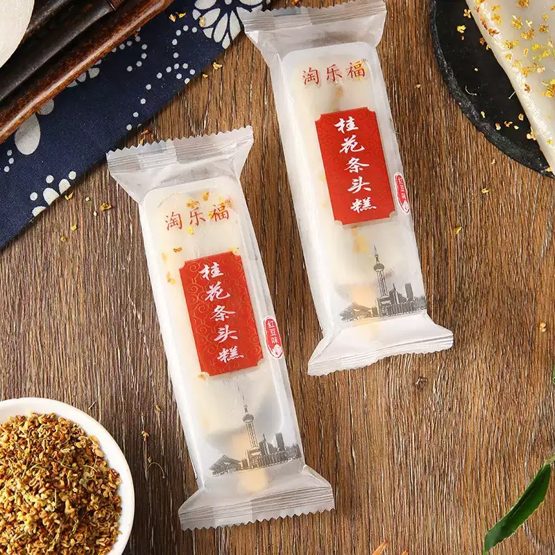 Taobao Osmanthus Head Cake Shanghai Specialty Red Bean Paste Old-fashioned Traditional Pastry Glutinous Rice Pastry Snacks