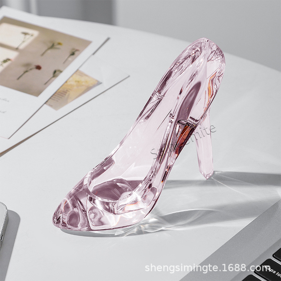 St. Sminter Transparent Acrylic Cinderella Crystal Shoes Wedding Romantic Gift for Girlfriend Gift Ornaments