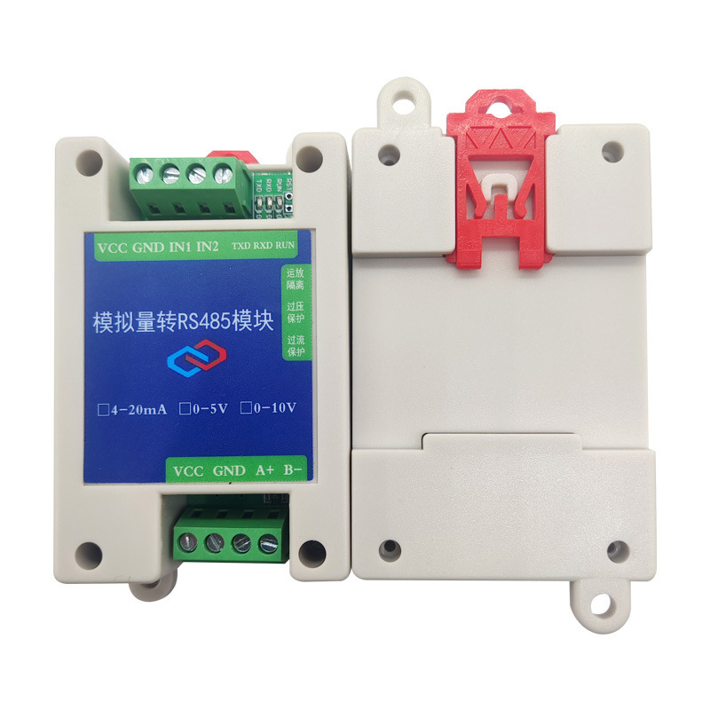 Analog Acquisition Module 20Ma 5V 10V to Rs485 Transmitter Modbus Wide Voltage Ad High Precision