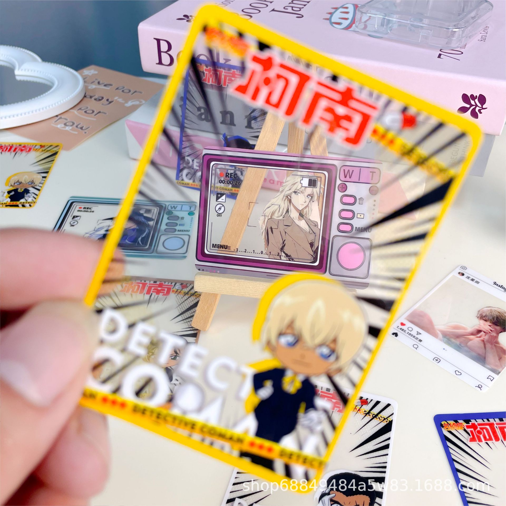 Custom pvc through card cartoon cartoon through card custom plastic PET transparent card custom acrylic card custom