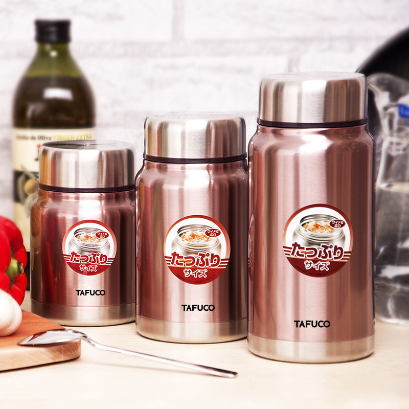 Japanese Taifu High Student Braised Beaker 304 Stainless Steel Vacuum Insulation Porridge Bucket Outdoor Portable Leak-proof Lunch Box