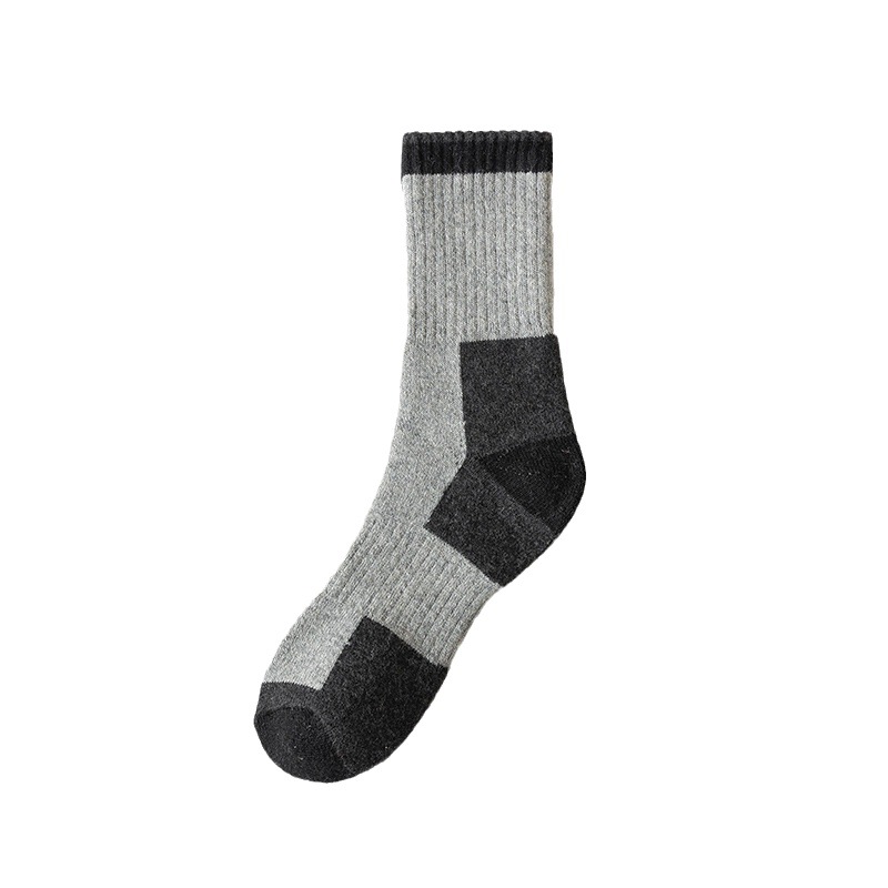 Men's thick socks winter thickened fleece-lined towel socks warm mid-calf Terry wool socks deodorant sweat-absorbent