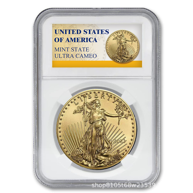 Cross-border US Gold Coin Identification Box Rating Coin Box Coin Collection Box Protection Box Coin Storage Empty Box