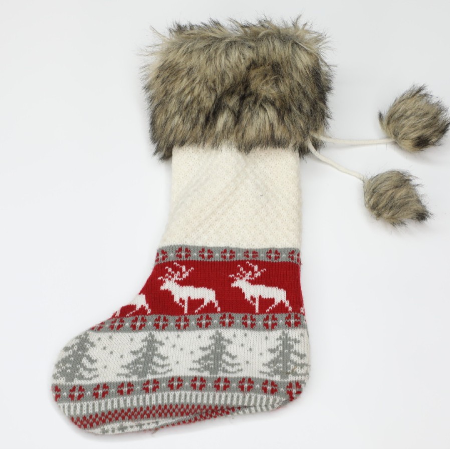 Christmas Style Sock Cover Plush Thermal Sock Cover