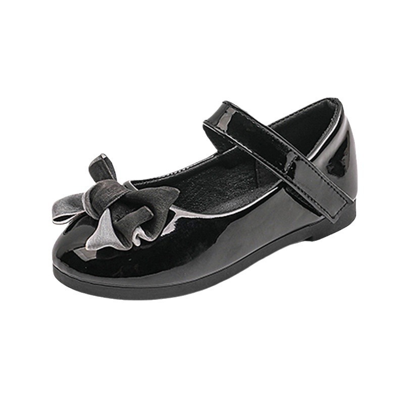 Girls Leather Shoes Black Shoes Children's Kindergarten Red Shoes Performance Shoes Primary School Princess Shoes Spring and Autumn