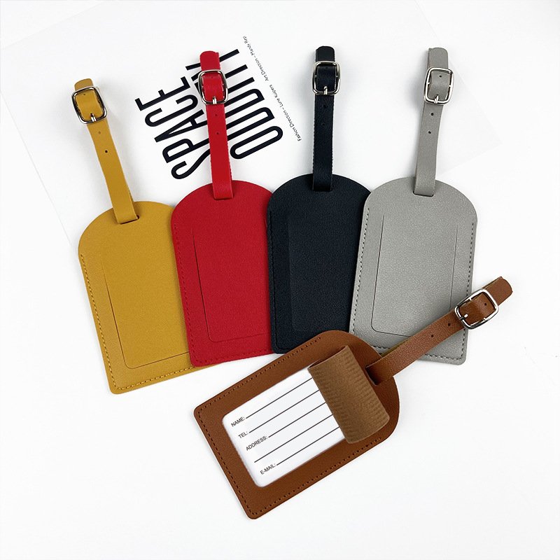 cross-border pu leather passport cover luggage tag passbook holder passbook bag luggage tag suit