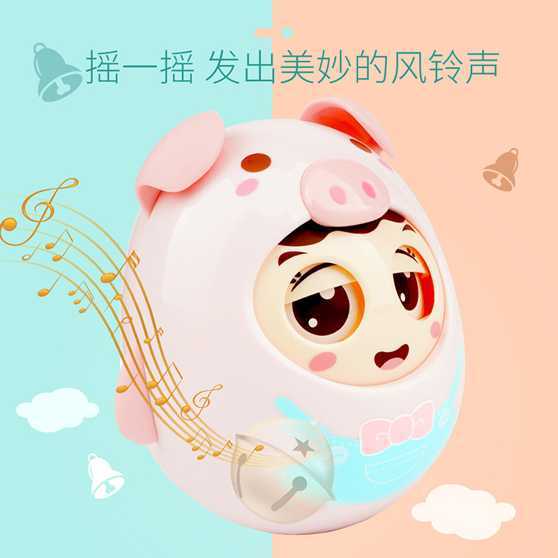 Baby Tumbler Toy 0-3 Years Old Infant Baby Hand Ball Soothing Rattle Kidsren's Early Education Educational Toy