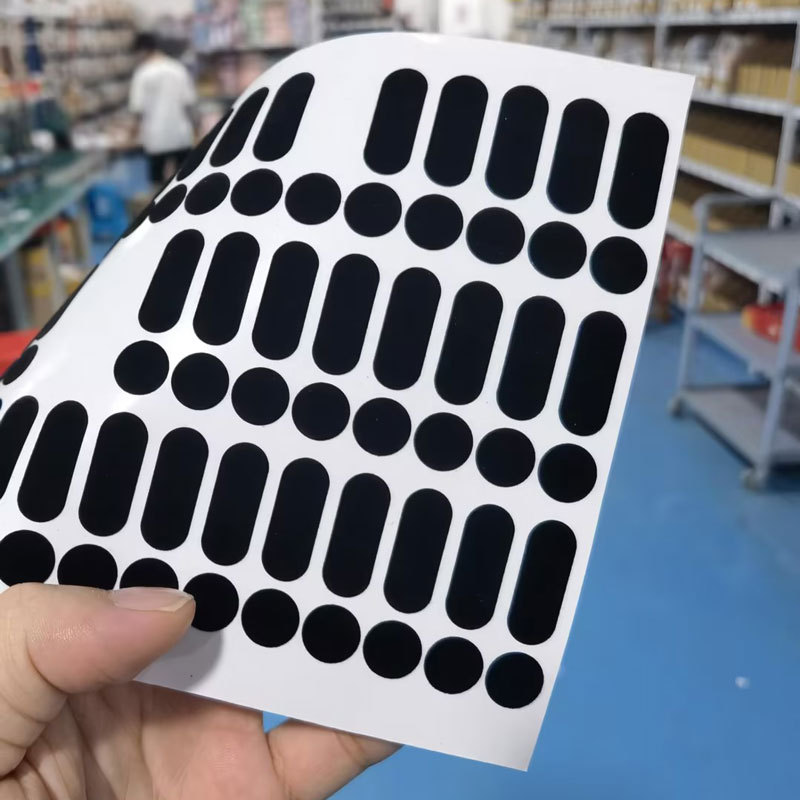 Suitable for Apple Huawei mobile phone shell round custom high-adhesive flannel anti-scratch non-slip wear-resistant cover screw gasket