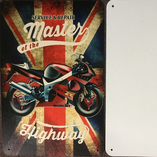 SOURCE factory direct cross-border e-commerce 20X30 cold plate iron Iron Painting in stock home retro wall hanging decoration