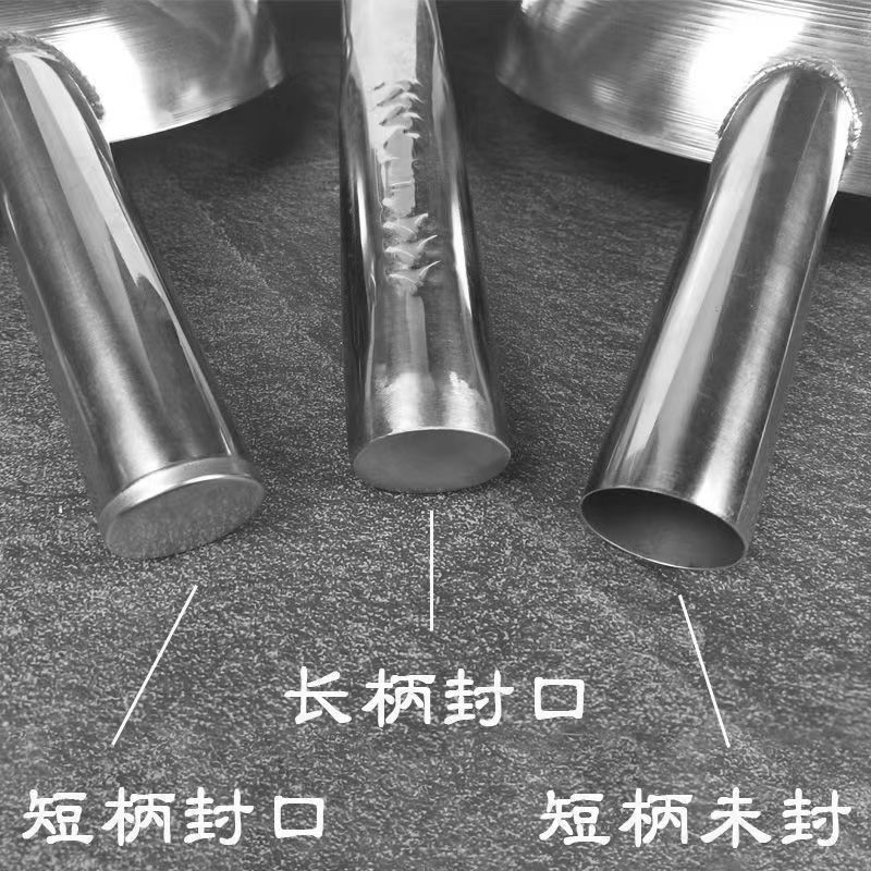 Thickened Stainless Steel Water Ladle Short Handle Long Handle Water Ladle Long Handle Water Ladle Household Kitchen Water Ladle Flat Bottom