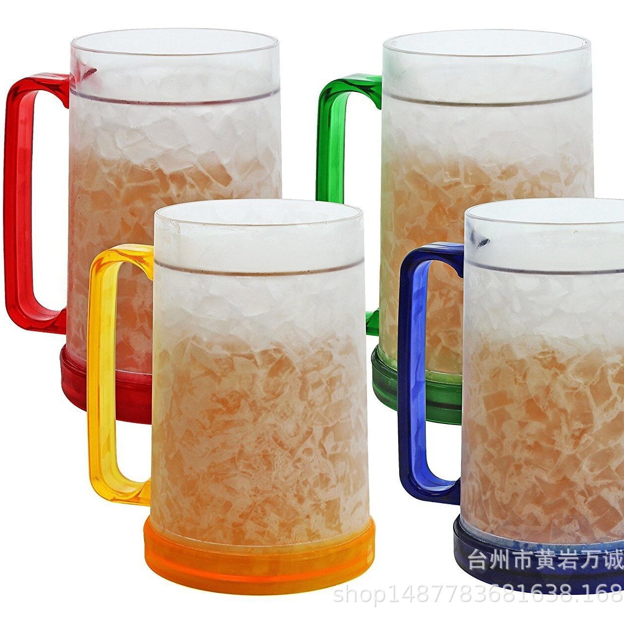 Прямые продажи от фабрики, двойная пластиковая гелевая чаша, летняя чаша для холодных напитков
