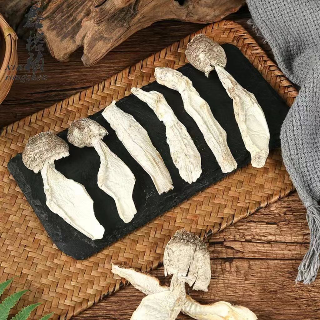 Gutian specialty edible fungus Coprinus comatus thorn mushroom dry sliced mushroom soup package 500g bulk packaging wholesale