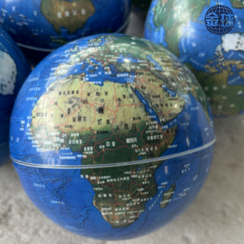 Customized 4-Inch 6-Inch 8inch 12inch Globe Magnetic Levitation Single Ball Veneer Processing Spherical Printing Globe