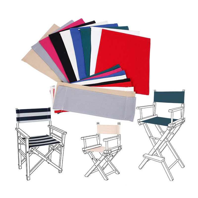 Factory wholesale director chair cloth set accessories chair seat cloth canvas Oxford cloth beach chair spot