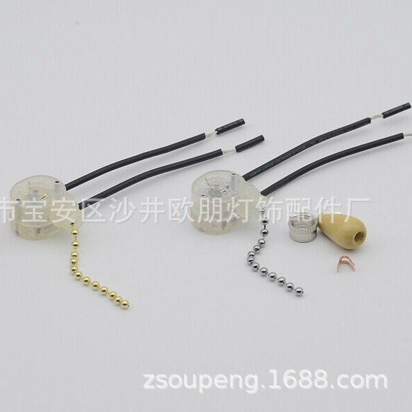 Zipper Switch Fully Transparent Pull Switch Wall Panel Dining Chandelier Ceiling Light Ceiling Light Switch