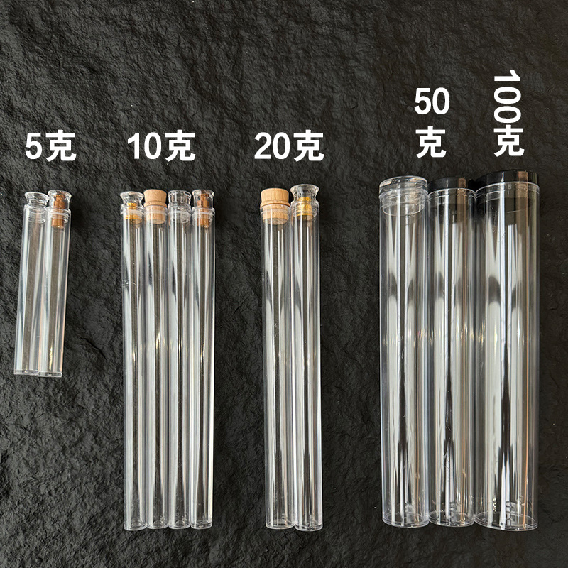 [100 minimum order] transparent line incense tube plastic incense tube agilwood line incense barrel sandalwood acrylic empty tube