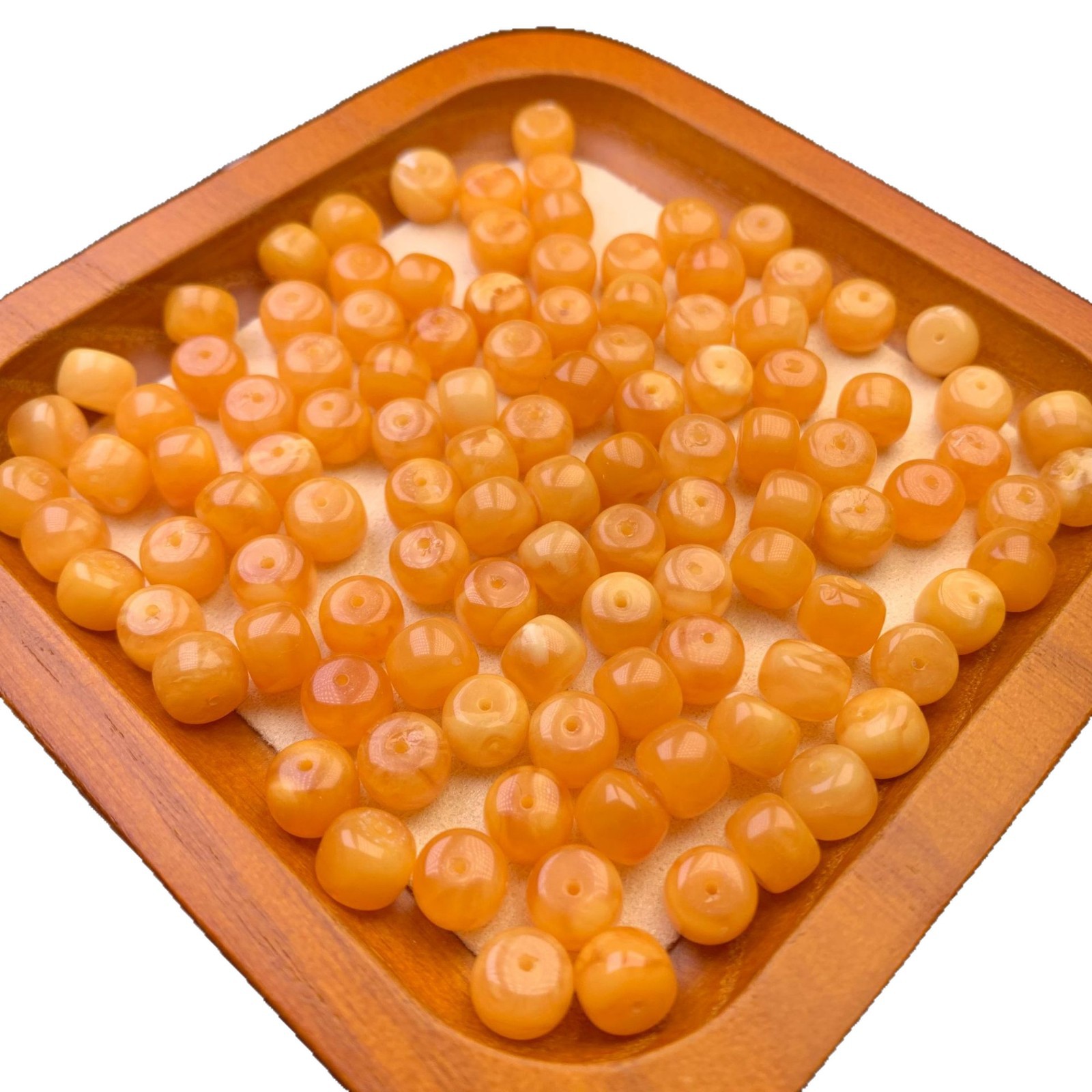 Natural Beeswax Old Honey Flower Wax Old-Style Beads Loose Beads Small Mound Accessories Accessories Wax-Rich and Full Manufacturer Wholesale
