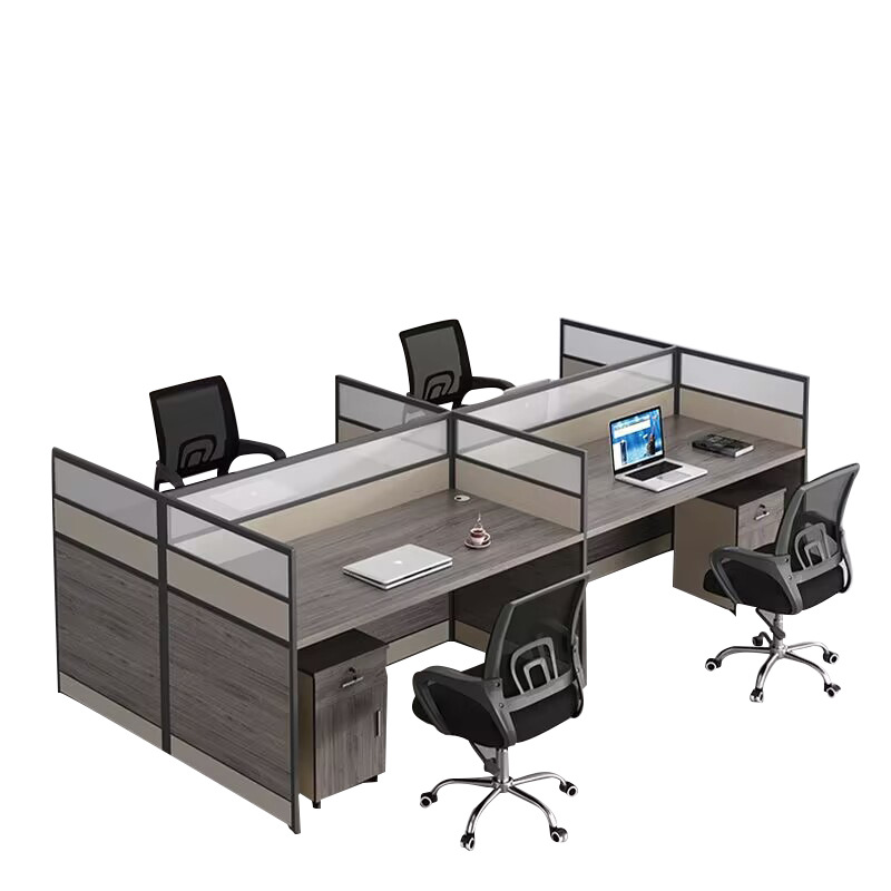 Office Staff Desk, Staff Desk and Chair Combination, Simple Screen Partition, Office Furniture, Foshan Manufacturer