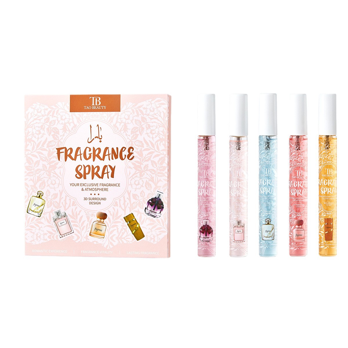 [Cross-Border Supply] Tao Beauty Perfume Set Fragrance Spray 10ml Long-Lasting Fragrance Perfume Wholesale