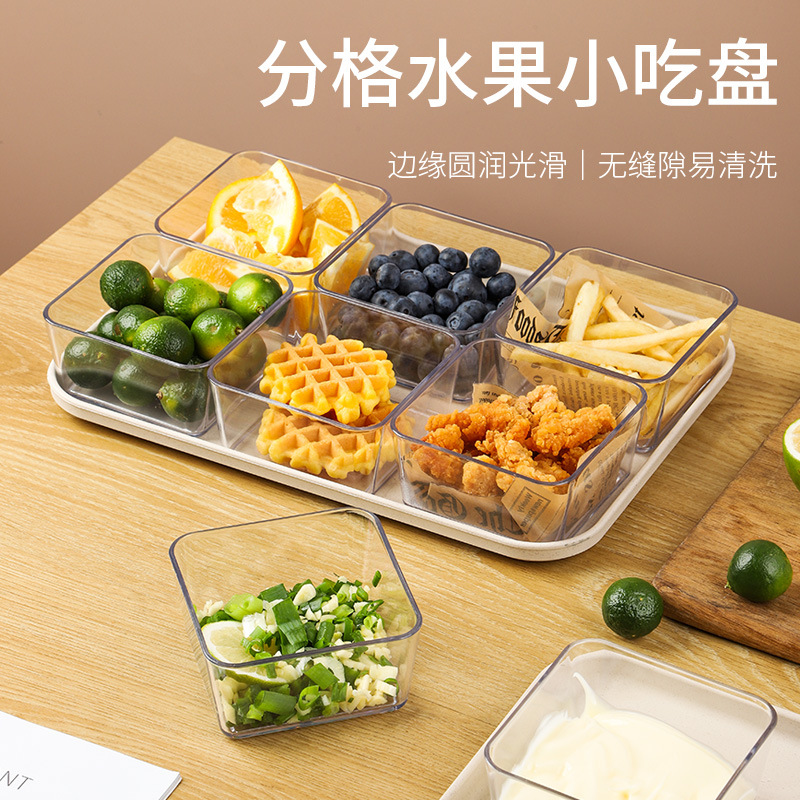 Тарелка для фруктов с высоким качеством, квадратная салатная чаша, йогуртная чаша, маленькая тарелка для выпечки