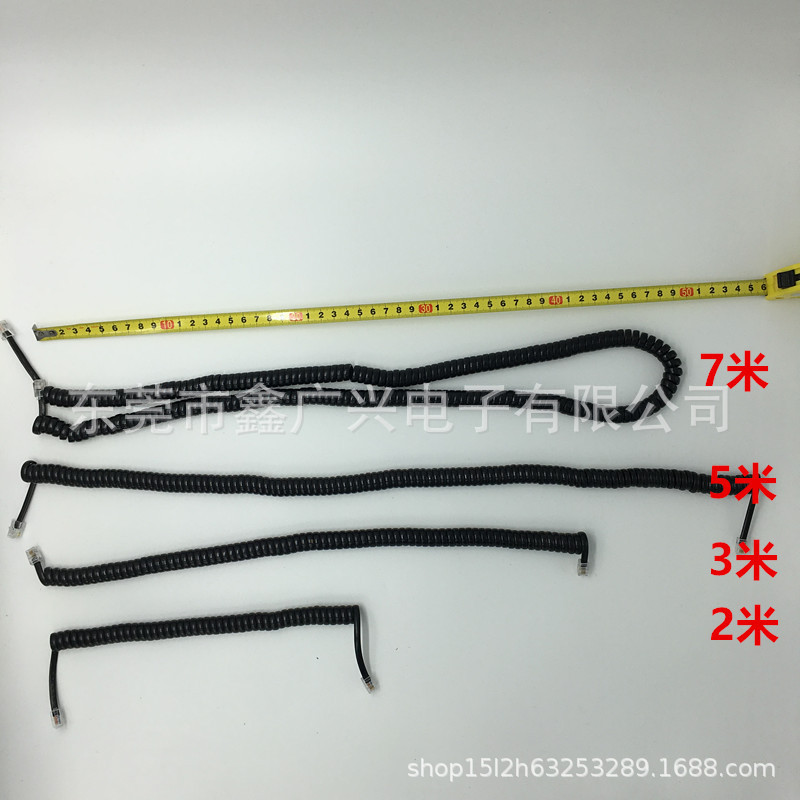 Factory Outlet Telephone Lengthened Curve Handset Connecting Line Handle Curve Handset Handset Curve 4P4C