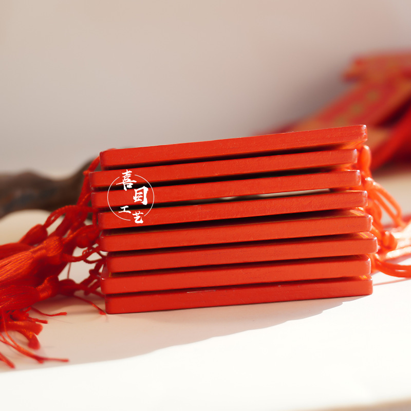 Wooden Wish Card Wholesale Scenic Area College Entrance Examination Wish Card Wooden Prayer Card Carving Logo Blessing Wish Card