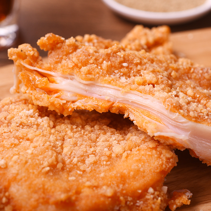 Fude Tycoon Chicken Cutlets, 50 Pieces Per Box, Commercial Crispy Semi-Finished Product for Deep Frying