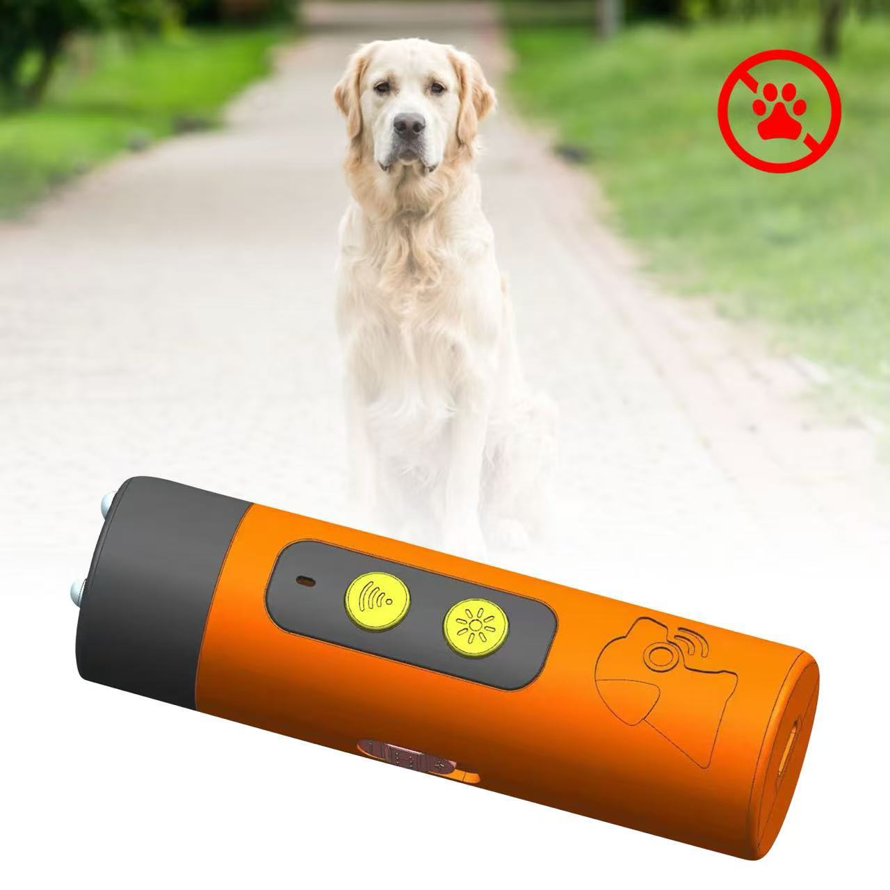 Ultrasonic Dog Repeller Training Anti-Barking Device to Scare Dogs Outdoor Self-Defense Anti-Barking Large Dog Pet Dog