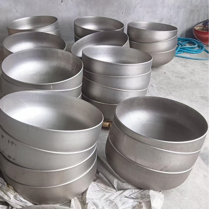 Carbon Steel Welded Head National Standard 316L Pipe Cap Butt Welding Flat Plug Semi-Circular 304 Pipe Cap Head Pressure Head